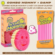 [Combo] Mommy & Scrub Daddy Damp Duster Duster Scrub Set – Effective Double-Sided Cleaner and Dust C