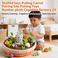 Toys Stuffed Pulling Fishing Edu Number Carrot Pairing Sensory plush Cognitive 24