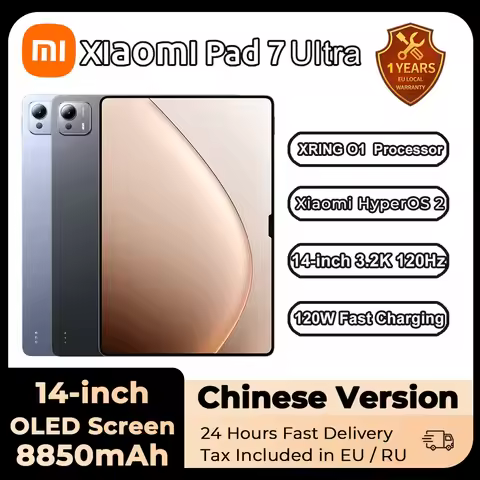 Mi Xiaomi Pad 7 Ultra Tablet XRING O1 Processor 14-inch 3.2K 120Hz OLED Screen 12000 mAh | 120W fast
