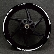 18-21-inch car rim sticker reflective sticker decorative sticker motorcycle wheel hub sports letter 