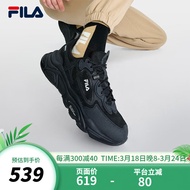FILA 【男女同款】斐乐官方MARS 1S+男鞋运动鞋秋季款火星鞋 男-黑-BK 41