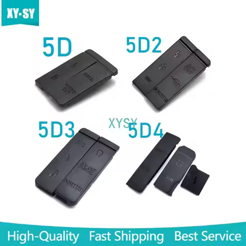 New for Canon EOS 5D Mark II III IV 5D2 5D3 5D4 USB Rubber Lid Door HDMI-compatible MIC Cap Interfac