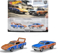 โมเดลรถเหล็ก Hot wheels Premium แพ็คคู่ ( 70 PLYMOUTH SUPERBIRD  70 ROADRUNNER ) ล้อยาง ลิขสิทธิ์แท้