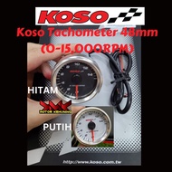 KOSO RPM METER KOSO TACHOMETER 48MM RPM METER TACHO METER 100% ORIGINAL LC 135LC LC135 LAGENDA (FOR 