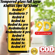 TEMPERED GLASS/ANTI GORES KACA (XIOMI REDMI 7/REDMINOTE 7/REDMI 8/REDMI 8A/REDMI 8A PRO/REDMINOTE 8/REDMINOTE 8 PRO/REDMI 9/REDMI 9A/REDMI 9C/REDMI 9T) PELINDUNG LAYAR HP FULL SCREEN FULL LAYAR SCREEN PROTECTOR FULL BODY