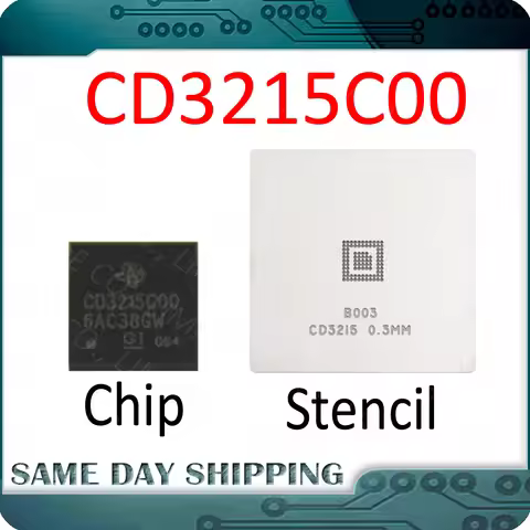 New CD3215C00 Chip with Stencil for Macbook Pro A1706 A1707 A1989 A1990 USB-C Port Controller IC CD3