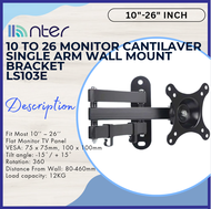 NB North Bayou P6 40"-80" 40 43 47 50 55 60 65 70 75 Inch Cantilever TV Monitor Wall Mount Bracket D