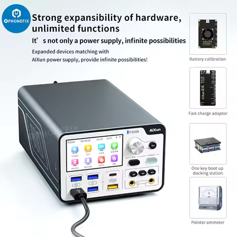Aixun P3208 320W Regulated DC Power Supply Phone Motherboard Testing for IPhone 6-14 Pro Max One But