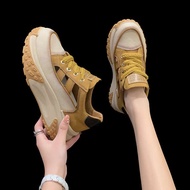 bata shoes women sandal perempuan Sandal sukan musim panas wanita 2023 kasut lubang lubang bernafas baharu serba boleh sandal ketinggian dalaman