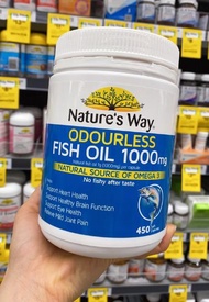 Dầu cá Natures Way Odourless Fish Oil 1000mg