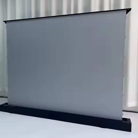 New Grey Crystal Motorized Floor Rising Projector Screen High Quality ALR Electric Projection Screen