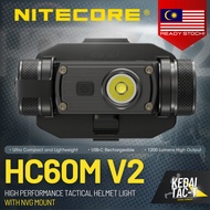 NITECORE HC60M V2 - 1200 Lumen NVG Helmet Light - ORIGINAL - Ready Stock in MALAYSIA from KEDAI TAC-