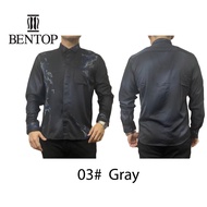 Bentop Baju Batik Kemeja Long Sleeve Baju Batik Lengan Panjang Slim Fit Cutting Classic Series