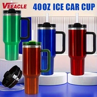 hydro fresh tumbler 40oz Large Capacity Water Cup, Stainless Steel Sports Water Bottles With Straws