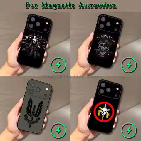 Army Special Forces Ghost Phone Case For iPhone 17,16,15,14,13,12,11,Pro,Max,Plus,E,Air,Mini Magneti