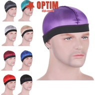 OPTIM Wave Caps, Elastic Breathable Men Durag Hats,  Multicolor Polyester Solid Color Multicolor Dur