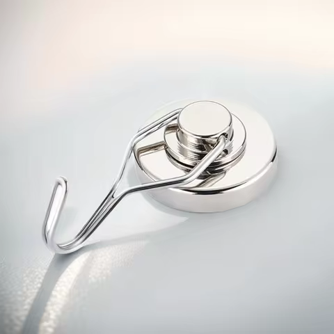 Swivel Swing Magnetic Hook Refrigerator Magnetic Hooks Strong Neodymium Magnet Hook Heavy Duty, Magn