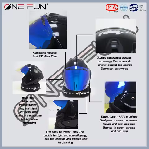 For Arai VZ-RAM RAM-X SZ-RAM VAS-Z VAS SZ-R Photochromic Visor Motorcycle Helmet Anti-Fog Sunshield 