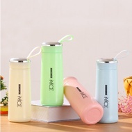 (VS) Nice Cup Glass Bottle Tumbler Creative Leakproof Water Cup 400ml Stainless Aqua Flask