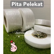 [Roll] Pita Pelekat Kain / Lencana Sekolah / Fabric Adhesive Tape / Pita Pelekat Lencana (Double Sid