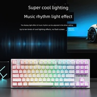 keyboard keyboard wireless mechanical keyboard DAGK K87 Wireless Mechanical Keyboard RGB Bluetooth 8
