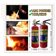 1KG / 2KG Car Fire Extinguisher Multipurpose Fire Extinguisher ABC Powder Type Portable Dry Powder F