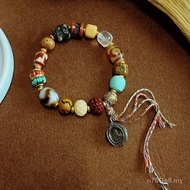 Mu String New Bone Stone Bracelet Camel Tibetan Style Chinese Style Bodhi Ethnic Retro Base Pine Fem