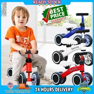 【Free Gift】Baby Mini Glider Walker Bike Children's Balance Bicycle Bike Push 4 Wheel No Pedal Scoote