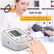 ok  Electronic Digital Automatic Arm Blood Pressure Monitor No Voice Function Gauge BP Sphygmomanometer