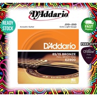 D'Addario Acoustic Steel Strings Set  EZ900 .010 - .047 Tali Gitar Akustik