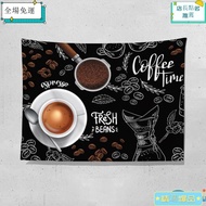 Cafe Decoration Background Cloth Coffee Drink Western Restaurant Tapestry Stall Creative Advertising