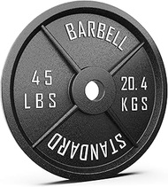 Synergee Standard Metal Weight Plates with 2 Opening for Bodybuilding, Olympic & Power lifting worko