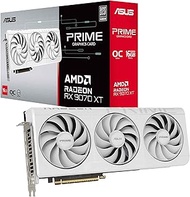ASUS Prime Radeon RX 9070 XT White OC Edition 16GB GDDR6 Gaming Graphics Card (AMD Radeon RX9070XT R