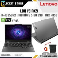 Lenovo LOQ 15IRX9 - 83DV019GMJ Gaming Laptop - 15.6" FHD i7-13650HX 16GB 512GB SSD RTX4050 6GB 144Hz