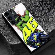 VR 46 (6) design Phone Case Glass for Samsung Galaxy S20 S21 S22 S23 S24 S25 Ultra Plus S23FE S24FE 