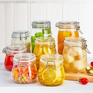 Glass Sealed Jar with Lid Honey Bottle Pickle Vegetable Jar Household Pickle Food Small Storage Jar 