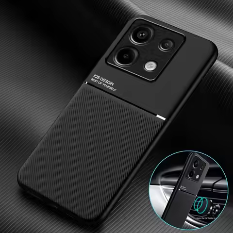For Xiaomi POCO X6 M6 Pro Case Leather Magnetic Car Holder Phone Case POCO X5 X4 F5 Pro M4 X3 F3 F4 