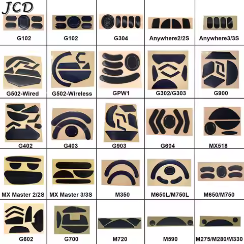 JCD 2Set For Logitech G102/G304/G502/G903/G900/G402/G403/G602/G700/Mx Master 2 2s 3 3S Anti Skid Sti