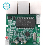 Fast Switch Mini 3 Port Ethernet Switch 10 / 100mbps Network Switch Hub Pcb Module Board for System 