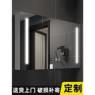 AXRR ✨bathroom cabinet set✨Solid Wood Bathroom Smart Mirror Cabinet Separate Wall-Mounted Light with Mirror Box Bathroom