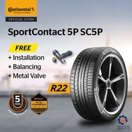 Continental SportContact SC5P R22 285/40Z MO 325/35Z MO (WITH INSTALLATION)