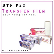 DTF Film Roll Matte/Glossy Hot Peel 100 meters DTF Transfer Film