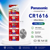 Original Panasonic CR1616 3V Lithium Coin Battery | 1Pc / 5Pcs Cr1616 Bateri