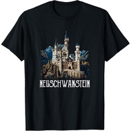 Men's cotton T-shirt Neuschwanstein Deutschland Germany T-Shirt