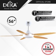 DEKA DDC21L | DDC21L - PW LED 56” 5 Blades 12 Speeds DC Motor with LED Light &amp; Remote Control | New Inverter DC Motor 50% Energy Saving | Ceiling Fan Siling Fan Kipas Siling Murah 风扇