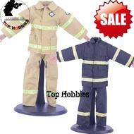 ☃1/6 Sca Action Figure Accessory 12Inch Man Body Firefighter Suit Fireman Lifeguard Suit Jacket ☂❣