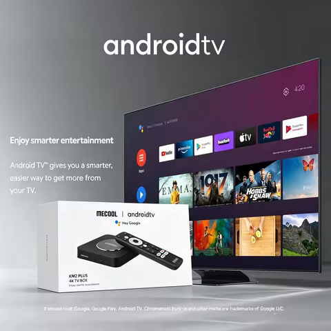 Mecool KM2 plus 4K TV Box Original Amlogic S905X4 Android 11 Google Netflix Certified USB3.0 SPDIF B