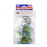 💯Tamiya #95654 - Jr Low Profile Small Diameter Tires/Black Plated 5-spoke Wheels TMAC 2024 Special E