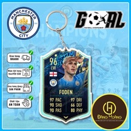 Phil Foden keychain, football player card ️Afternoon Sunshine Gift ️_DH-DH