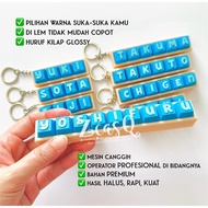 GANTUNGAN Clicker Keyboard Keychain CUSTOM LETTERS/ COLOR Fidget Clicker Keychain